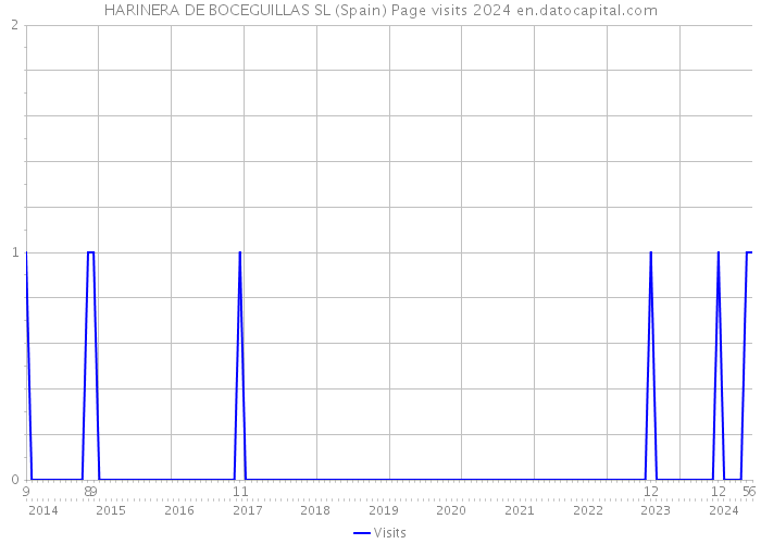 HARINERA DE BOCEGUILLAS SL (Spain) Page visits 2024 