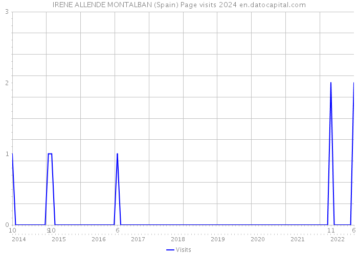 IRENE ALLENDE MONTALBAN (Spain) Page visits 2024 