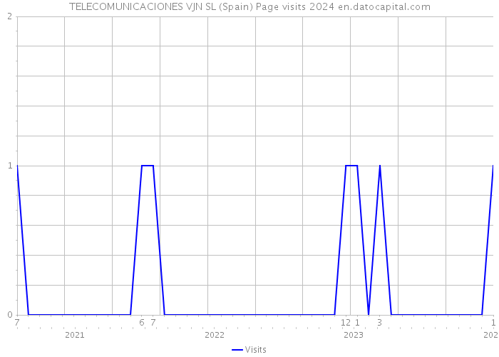 TELECOMUNICACIONES VJN SL (Spain) Page visits 2024 