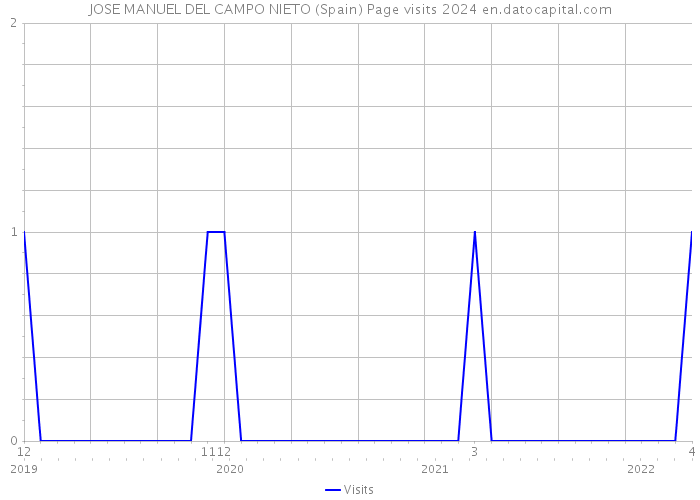 JOSE MANUEL DEL CAMPO NIETO (Spain) Page visits 2024 