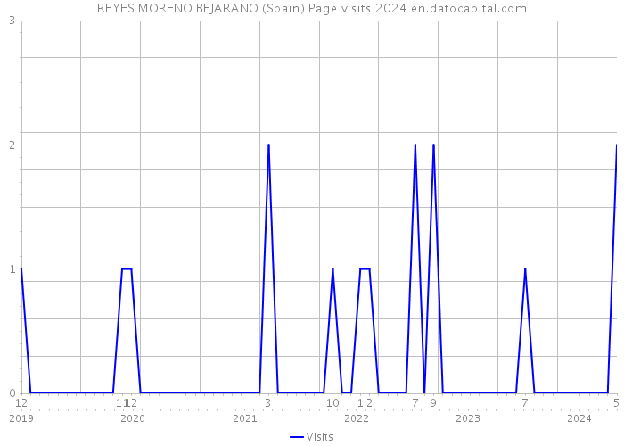 REYES MORENO BEJARANO (Spain) Page visits 2024 