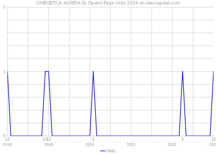 CINEGETICA ALISEDA SL (Spain) Page visits 2024 