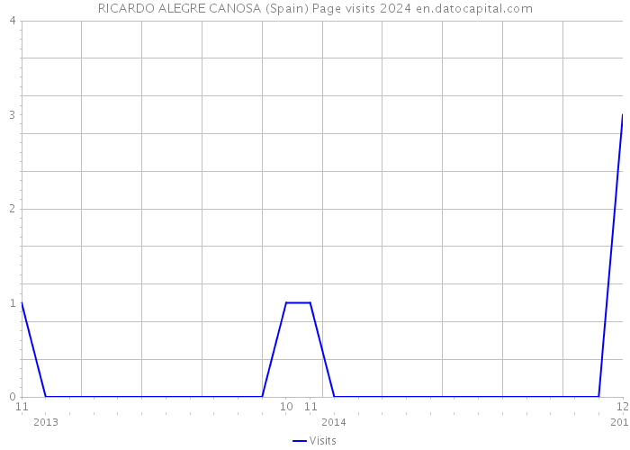 RICARDO ALEGRE CANOSA (Spain) Page visits 2024 