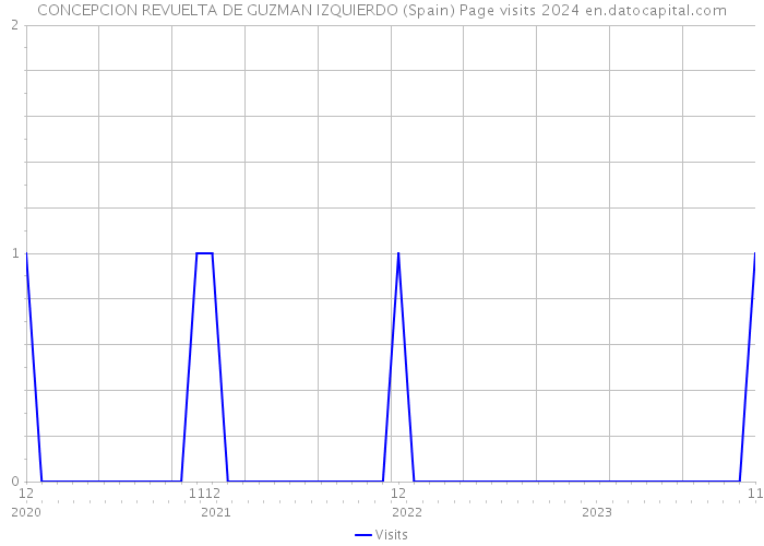 CONCEPCION REVUELTA DE GUZMAN IZQUIERDO (Spain) Page visits 2024 