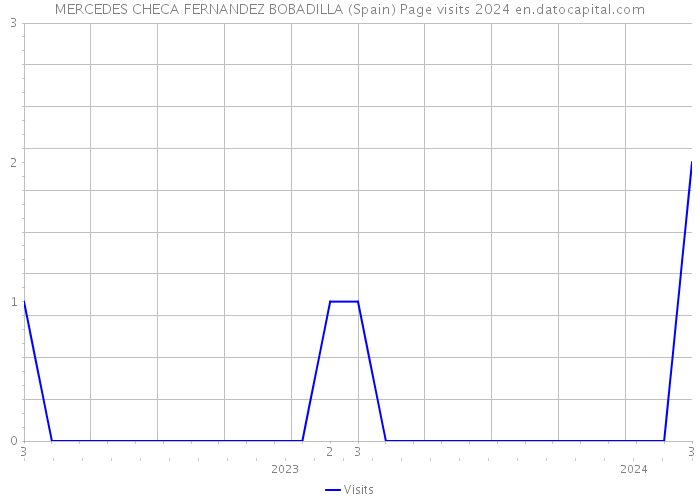 MERCEDES CHECA FERNANDEZ BOBADILLA (Spain) Page visits 2024 