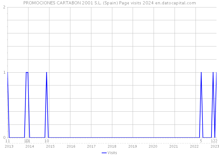 PROMOCIONES CARTABON 2001 S.L. (Spain) Page visits 2024 