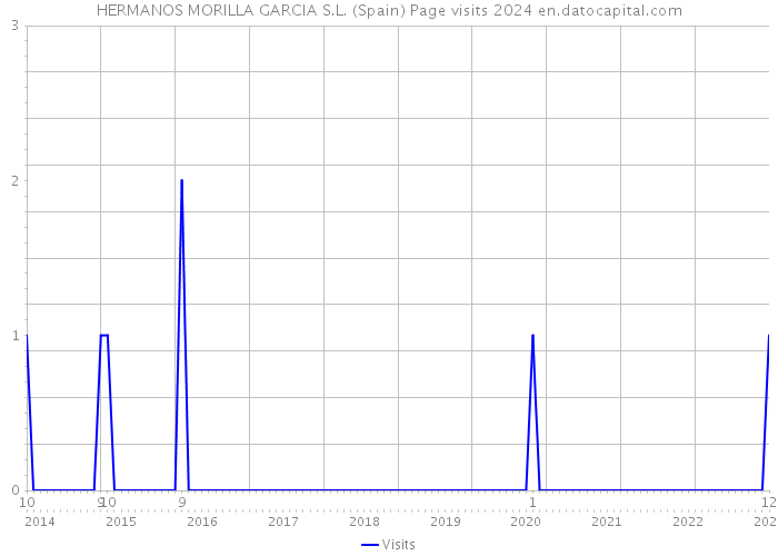 HERMANOS MORILLA GARCIA S.L. (Spain) Page visits 2024 
