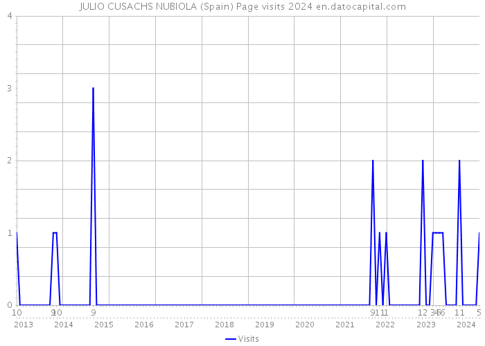 JULIO CUSACHS NUBIOLA (Spain) Page visits 2024 