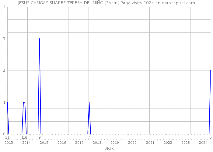 JESUS CANGAS SUAREZ TERESA DEL NIÑO (Spain) Page visits 2024 