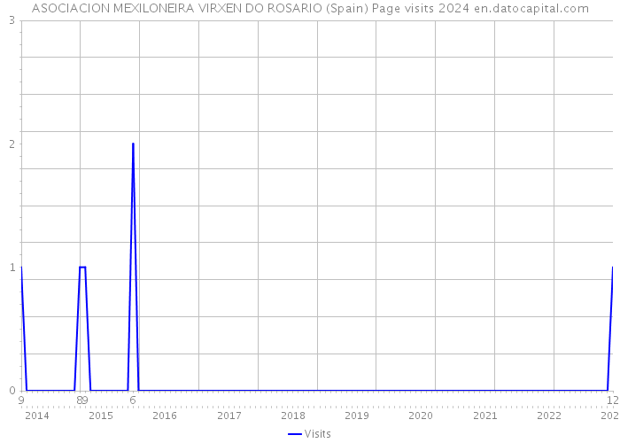 ASOCIACION MEXILONEIRA VIRXEN DO ROSARIO (Spain) Page visits 2024 