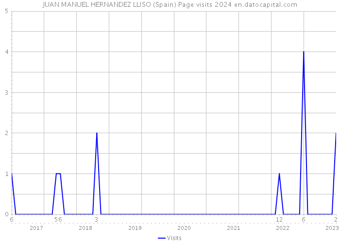 JUAN MANUEL HERNANDEZ LLISO (Spain) Page visits 2024 