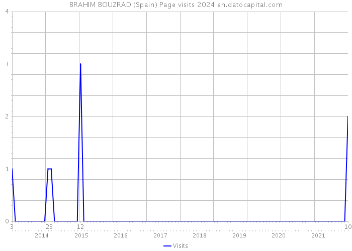 BRAHIM BOUZRAD (Spain) Page visits 2024 