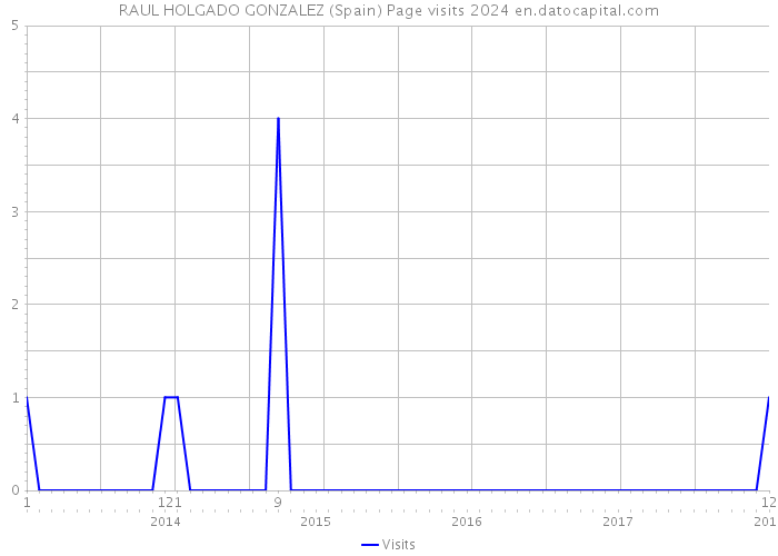 RAUL HOLGADO GONZALEZ (Spain) Page visits 2024 