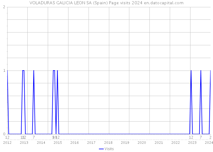 VOLADURAS GALICIA LEON SA (Spain) Page visits 2024 