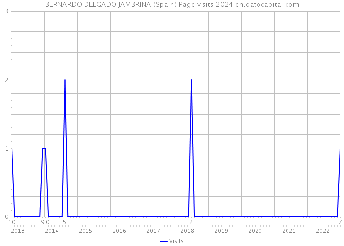 BERNARDO DELGADO JAMBRINA (Spain) Page visits 2024 