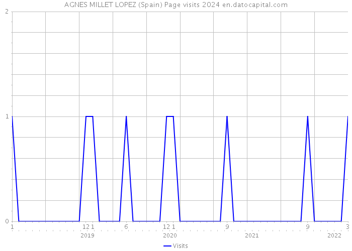 AGNES MILLET LOPEZ (Spain) Page visits 2024 