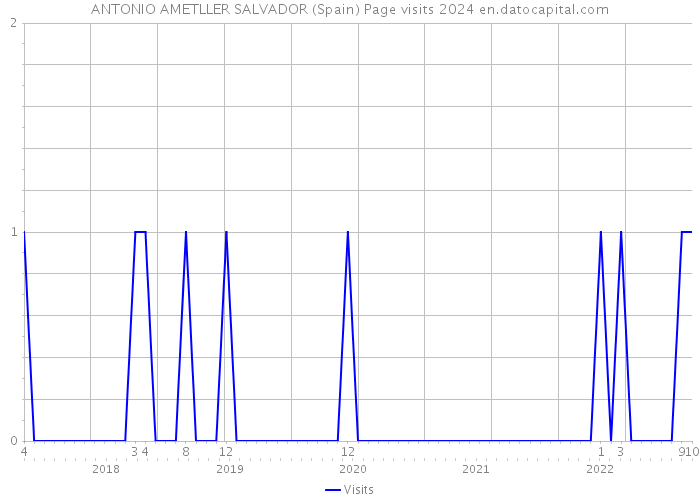 ANTONIO AMETLLER SALVADOR (Spain) Page visits 2024 