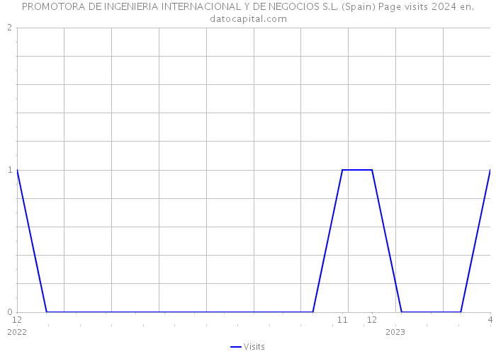 PROMOTORA DE INGENIERIA INTERNACIONAL Y DE NEGOCIOS S.L. (Spain) Page visits 2024 