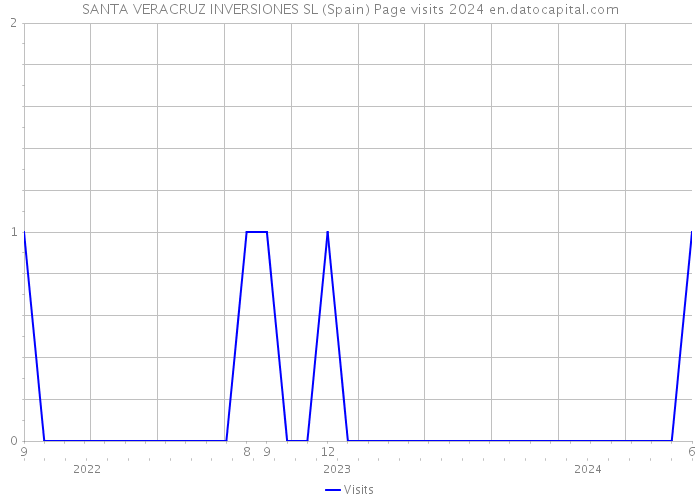 SANTA VERACRUZ INVERSIONES SL (Spain) Page visits 2024 