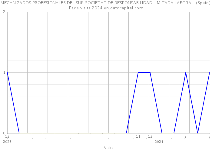 MECANIZADOS PROFESIONALES DEL SUR SOCIEDAD DE RESPONSABILIDAD LIMITADA LABORAL. (Spain) Page visits 2024 