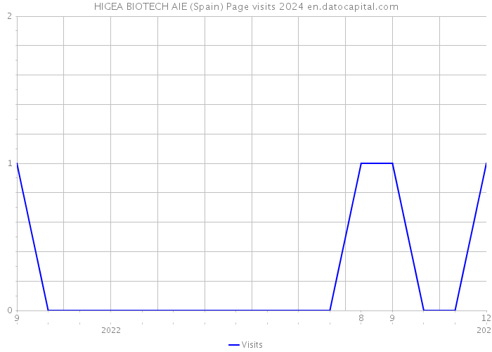 HIGEA BIOTECH AIE (Spain) Page visits 2024 