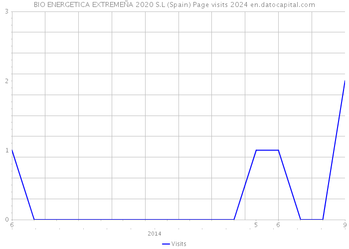 BIO ENERGETICA EXTREMEÑA 2020 S.L (Spain) Page visits 2024 