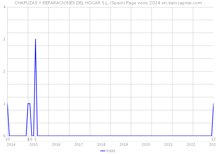 CHAPUZAS Y REPARACIONES DEL HOGAR S.L. (Spain) Page visits 2024 