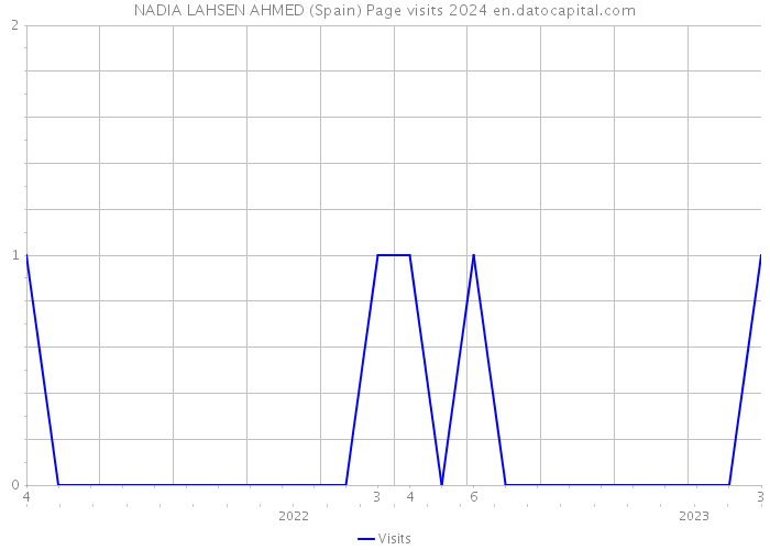 NADIA LAHSEN AHMED (Spain) Page visits 2024 