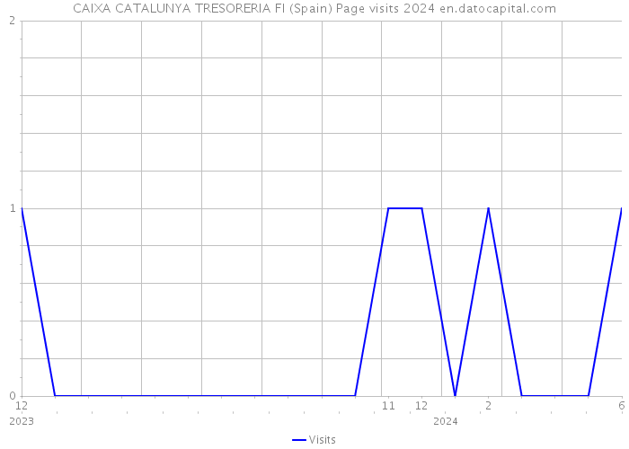CAIXA CATALUNYA TRESORERIA FI (Spain) Page visits 2024 