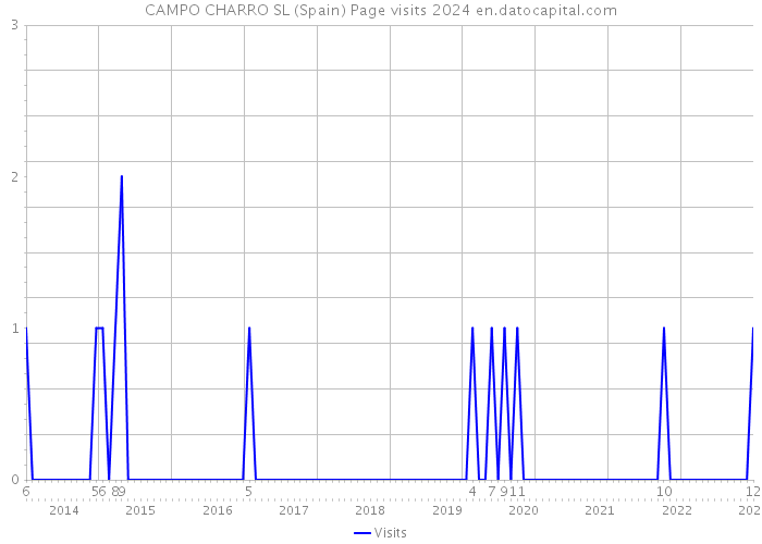 CAMPO CHARRO SL (Spain) Page visits 2024 