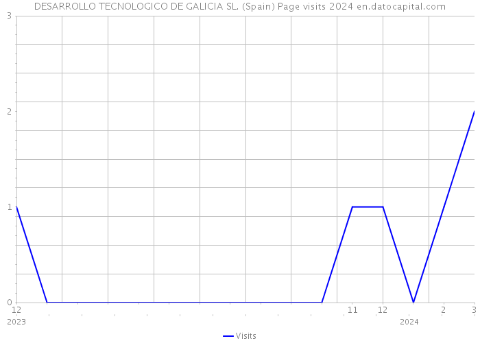 DESARROLLO TECNOLOGICO DE GALICIA SL. (Spain) Page visits 2024 