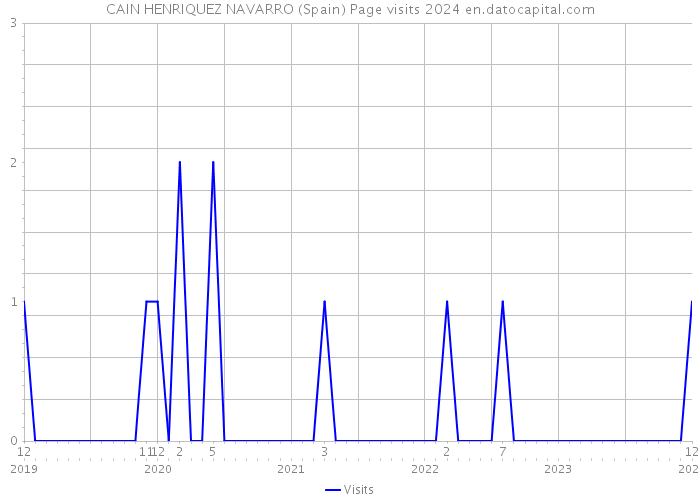 CAIN HENRIQUEZ NAVARRO (Spain) Page visits 2024 
