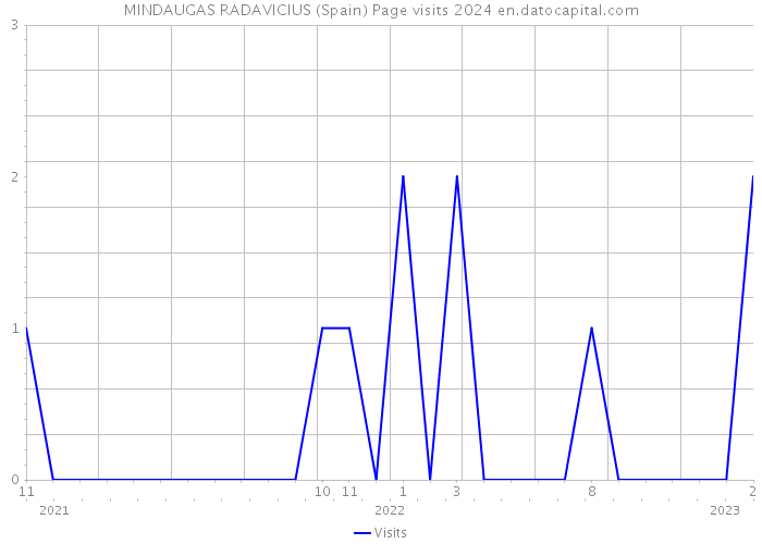 MINDAUGAS RADAVICIUS (Spain) Page visits 2024 