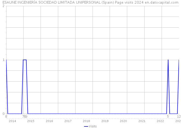 ESAUNE INGENIERÍA SOCIEDAD LIMITADA UNIPERSONAL (Spain) Page visits 2024 