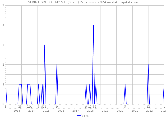 SERINT GRUPO HMY S.L. (Spain) Page visits 2024 