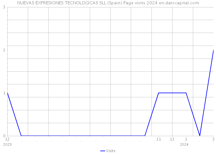NUEVAS EXPRESIONES TECNOLOGICAS SLL (Spain) Page visits 2024 