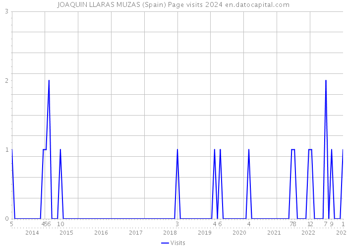 JOAQUIN LLARAS MUZAS (Spain) Page visits 2024 