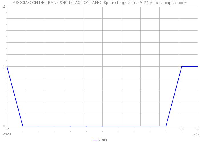 ASOCIACION DE TRANSPORTISTAS PONTANO (Spain) Page visits 2024 