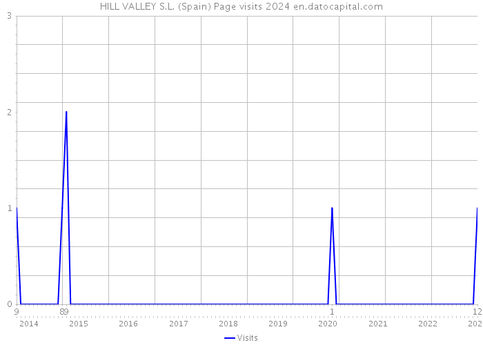 HILL VALLEY S.L. (Spain) Page visits 2024 