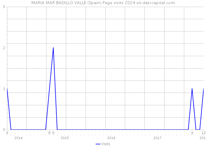 MARIA MAR BADILLO VALLE (Spain) Page visits 2024 