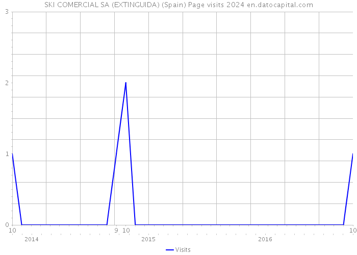 SKI COMERCIAL SA (EXTINGUIDA) (Spain) Page visits 2024 
