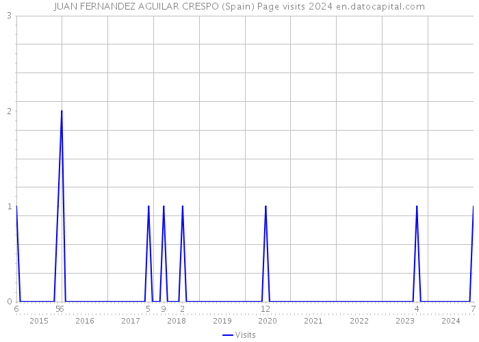 JUAN FERNANDEZ AGUILAR CRESPO (Spain) Page visits 2024 