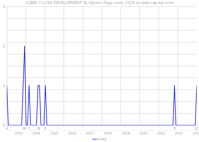 LOBEL Y LOSA DEVELOPMENT SL (Spain) Page visits 2024 