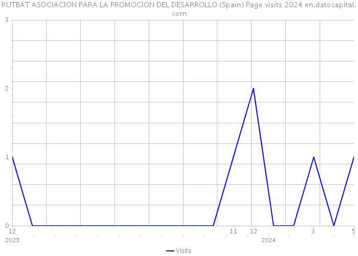 RUTBAT ASOCIACION PARA LA PROMOCION DEL DESARROLLO (Spain) Page visits 2024 