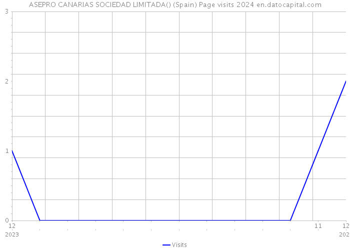 ASEPRO CANARIAS SOCIEDAD LIMITADA() (Spain) Page visits 2024 