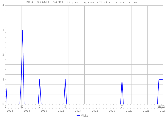 RICARDO AMBEL SANCHEZ (Spain) Page visits 2024 