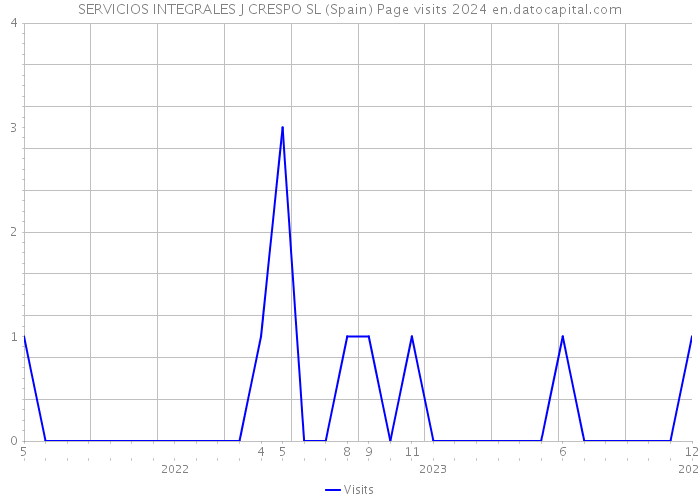 SERVICIOS INTEGRALES J CRESPO SL (Spain) Page visits 2024 