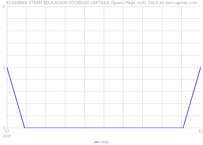 ACADEMIA STEAM EDUCACION SOCIEDAD LIMITADA (Spain) Page visits 2024 