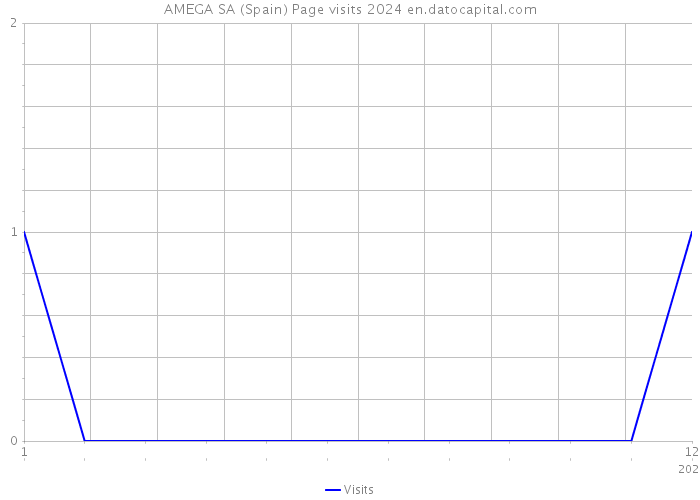 AMEGA SA (Spain) Page visits 2024 
