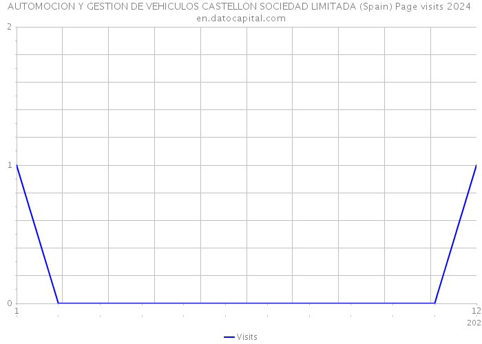 AUTOMOCION Y GESTION DE VEHICULOS CASTELLON SOCIEDAD LIMITADA (Spain) Page visits 2024 